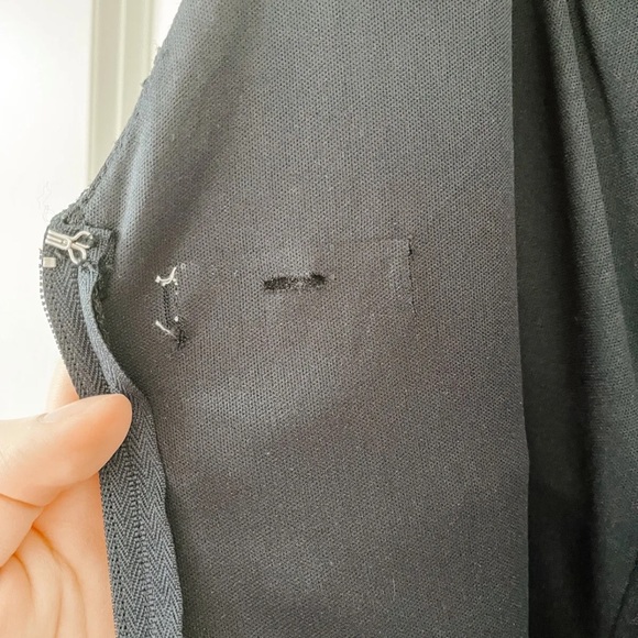 Navy Blue Chiffon Homecoming Dress with Silver Jeweled Belt Halter Top Size XS - Picture 7 of 7